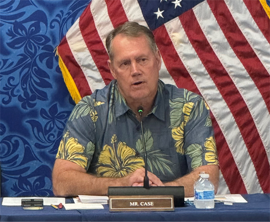 Congressman Case questioning witnesses at House Oversight Committee's Hearing on Maui Wildfires